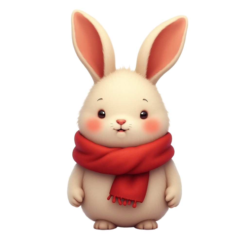 Adorable Winter Bunny